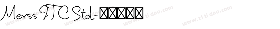 Merss ITC Std字体转换